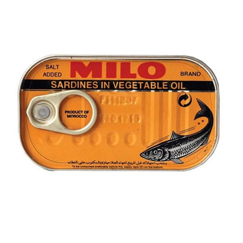 Milo Sardines Cooked In Peppered Vegetable Oil 125gm