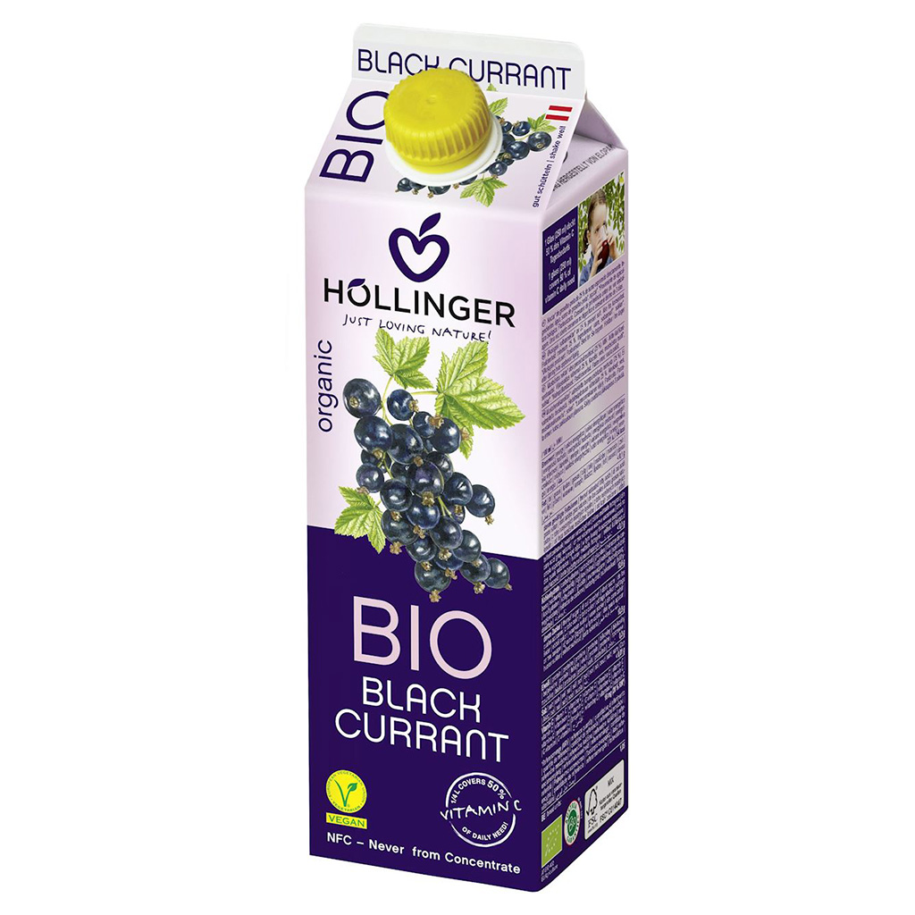 Hollinger Black Currant Organic Juice 1 Liter