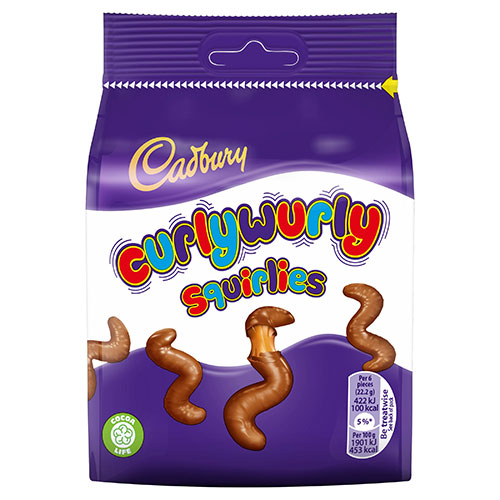 Cadbury Curly Wurly Squirlies Chocolate Bag 95 g