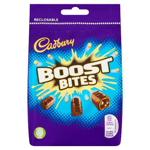Cadbury Boost Bites Chocolate Bag 108g