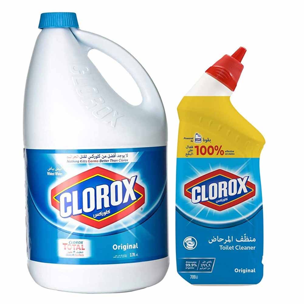 Clorox Clothes Cleaner 3.78 L and toilet Cleaner Odor 709 ml