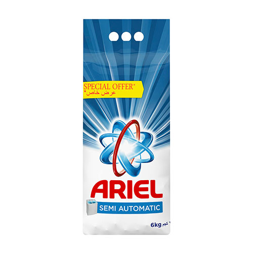 Ariel Blue Detergent Powder 6 Kg (Semi Automatic)