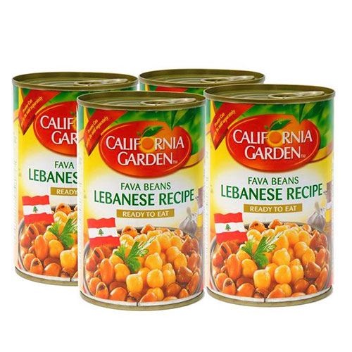 CALFORNIA GARDEN FAVA BEANS LEBANESE RECIPE 450G * 4