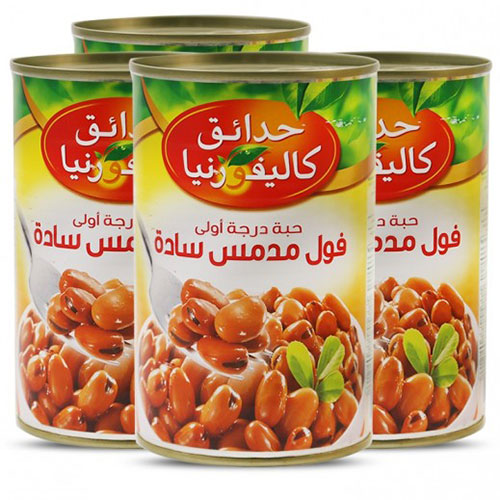 CALIFORNIA GARDEN Bean PLAIN MEDAMMES  4X450 G
