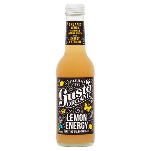 Gusto Fairtrade Organic Lemon Energy 250ml 