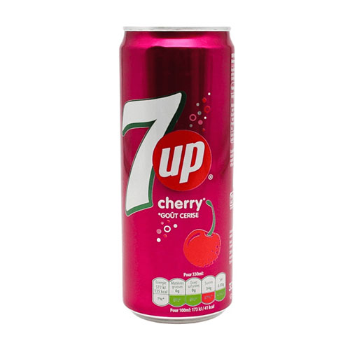 7UP CHERRY SLK CAN 330ML