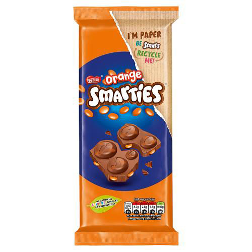 Nestle smarties chocolate orange 90g