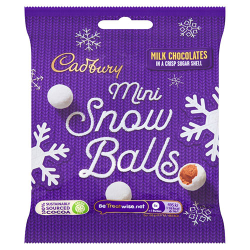 Cadbury Chocolate Mini Snowballs 80gm