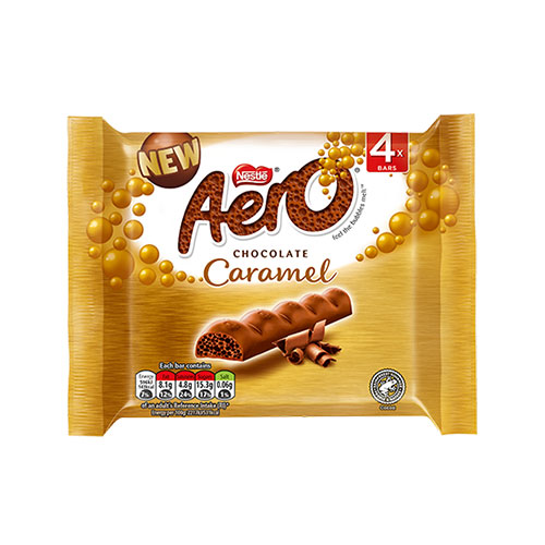 Nestle Aero Chocolate  Caramel 108g