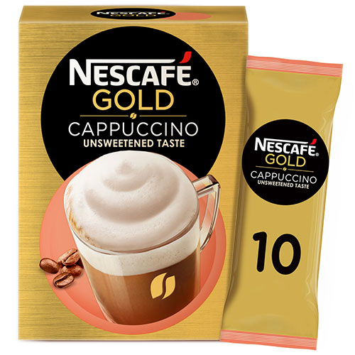 Nescafe Gold cappuccino unsweetened taste 10+2 sachets 14.2g