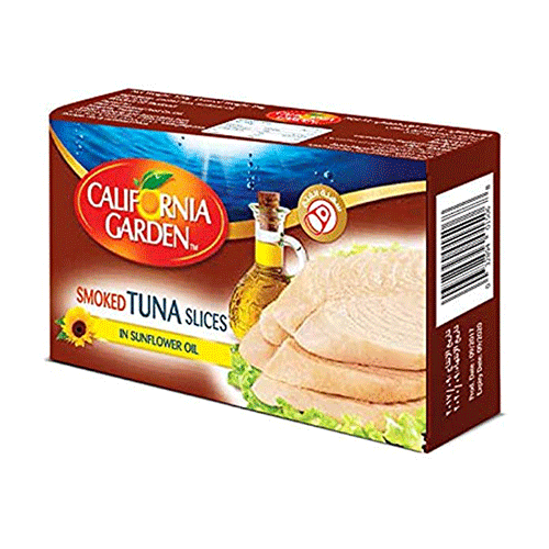 California TUNA SMOKED Slices IN SUNFLOWER OIL 120g