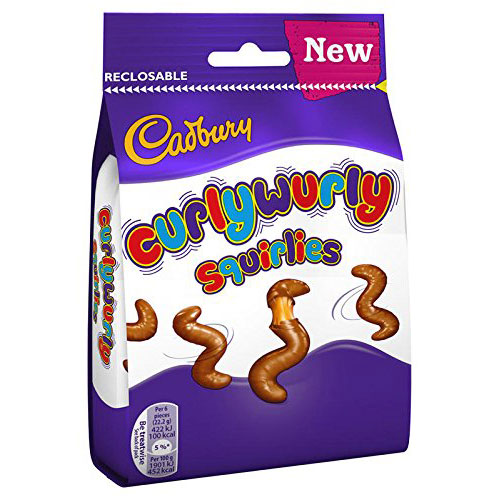 Cadbury Curly Wurly Squirlies Chocolate Bag 110gm