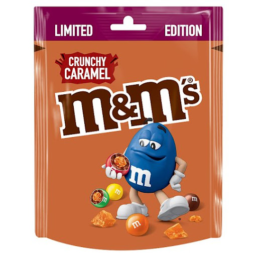 M&M's Crunchy Caramel Chocolate Pouch Bag 109g