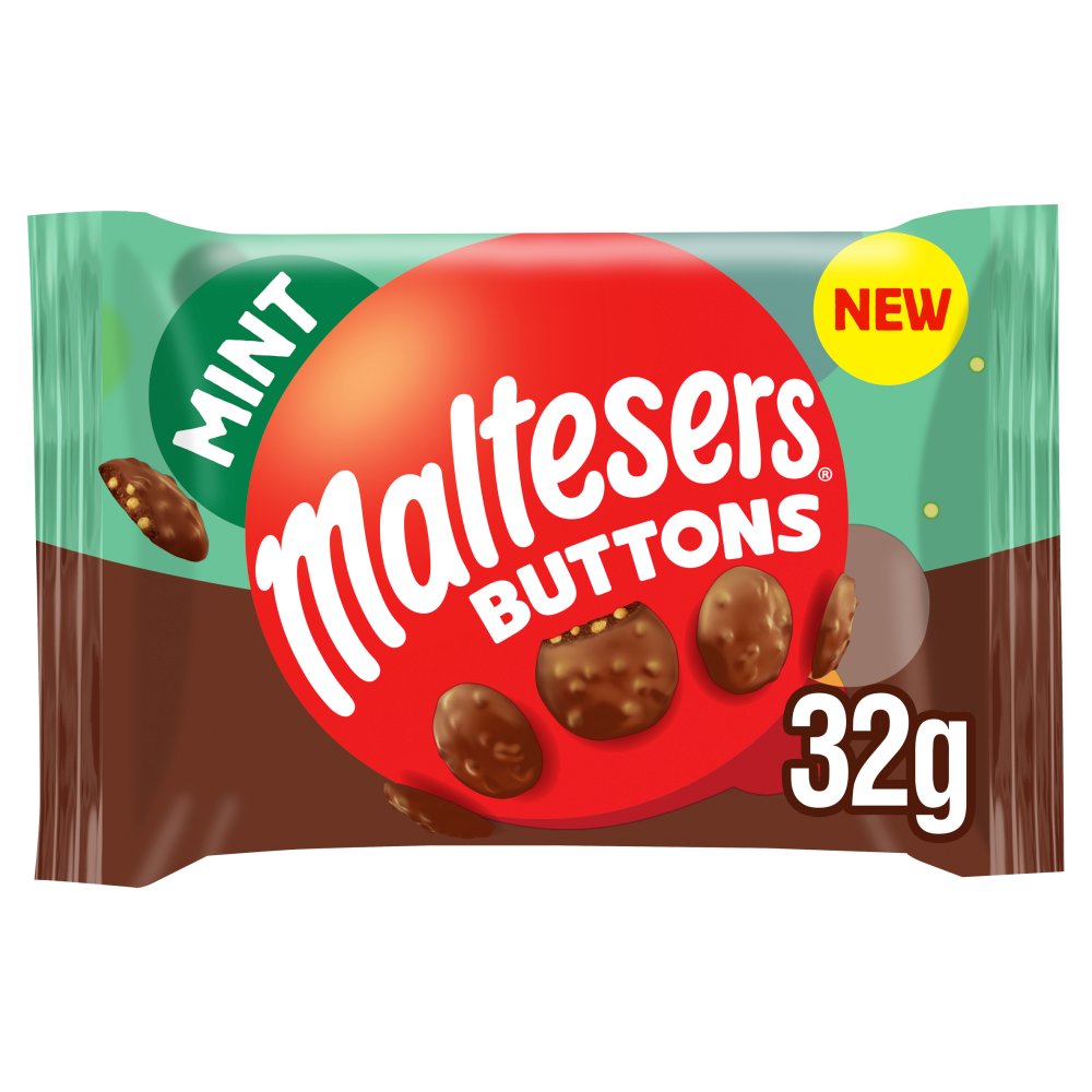 Maltesers Buttons Mint Chocolate Bag 32g