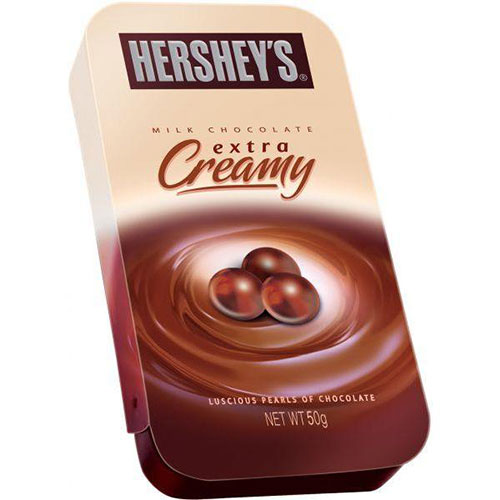 Hershey's milk Chocolate  extra Creamy Pearls  50 gm
