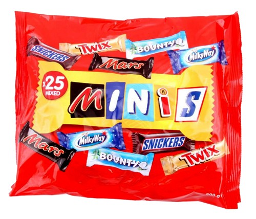 Minis Mixed Chocolates 500gm 