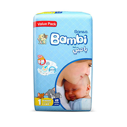 Bambi - Baby Diapers Medium No. 1 - 2-4 kg 48 diapers