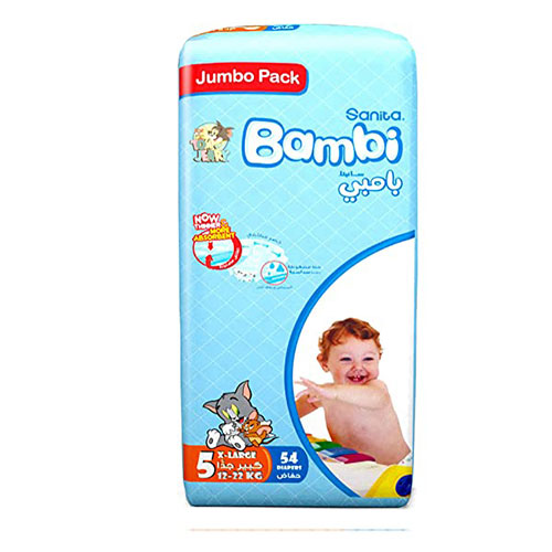 Bambi - Baby Diapers Extra Large No. 5 - 12-22 kg 54 diapers