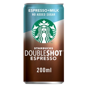Starbucks Doubleshot Espresso with milk Reduced Sugar 200 g 