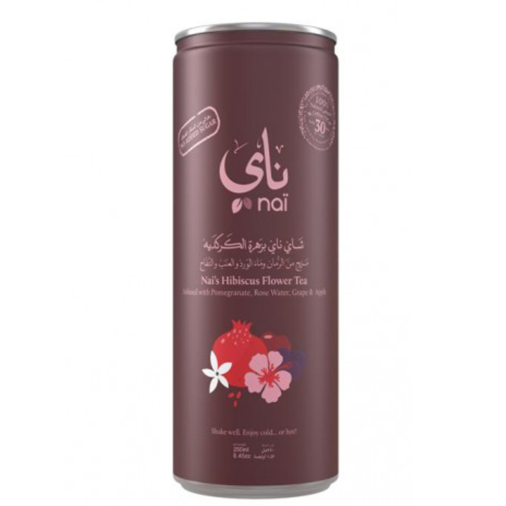 Nai Pomegranate & Rose Water Hibiscus Tea 250 ML