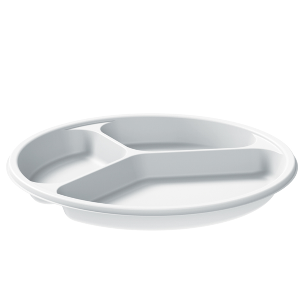 Round Plate Compt No. 26" (25 Pieces)