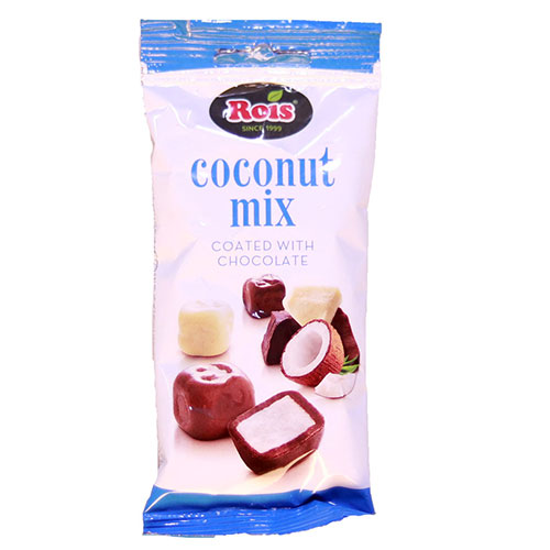 Rois Coconut Coated with Milk, White and Dark Chocolate 40 gm