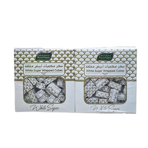 Dazaz White Sugar wrapped cubes  2x500gm