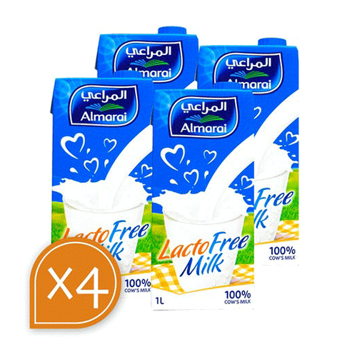 Almarai Milk Lacto Free 1L * 4 PCS