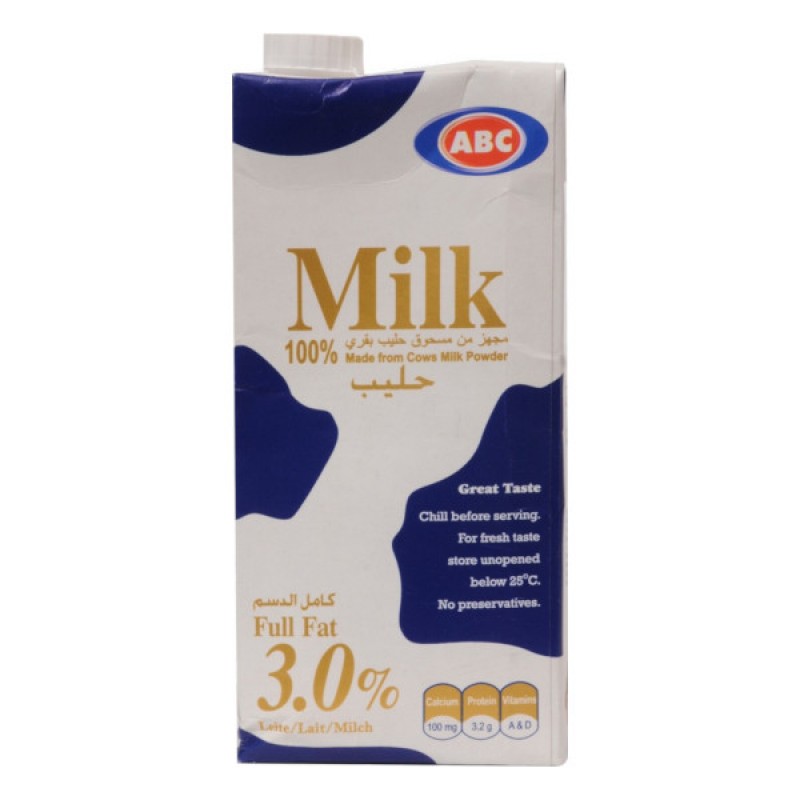 ABC Full Cream Milk 1 Liter 4 Pieces