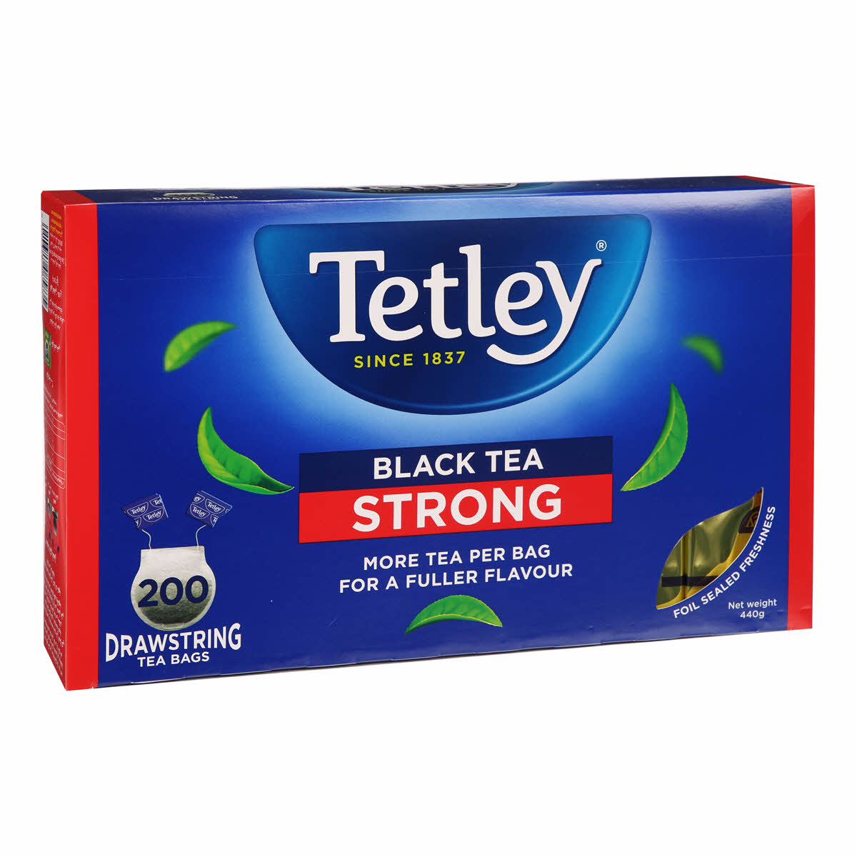 Tetley Drawstring Strong Black Tea 200'S (New Look)