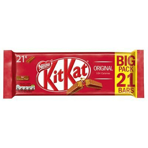 KitKat original - Nestle - 21 x 20.7g bars / 434.7g net