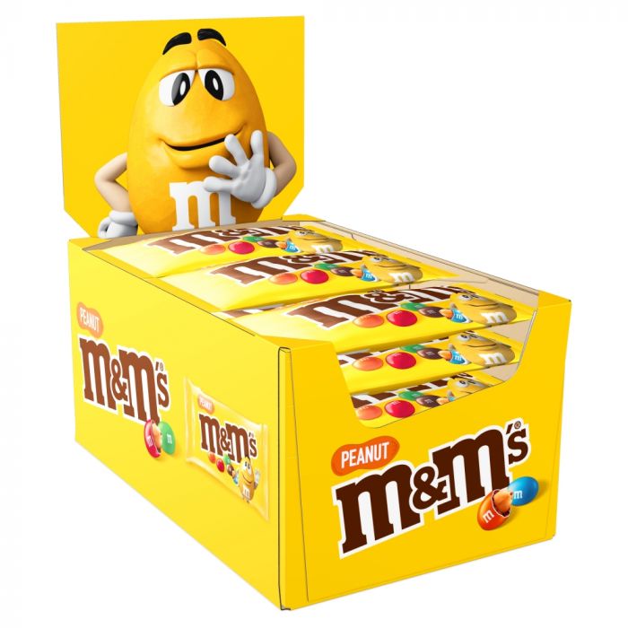 M & Ms Yellow Peanuts 45 gm Carton  24 Pieces