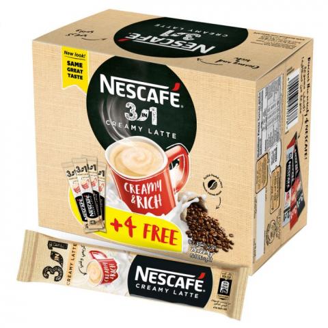 Nescafe 3*1 Creamy Latte 20+4 sachets
