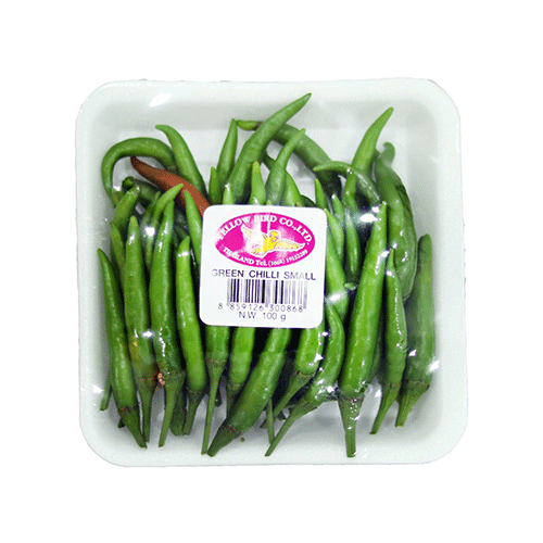  Green Chili Pepper Small -  Thailand  - Pcs 125 gm   