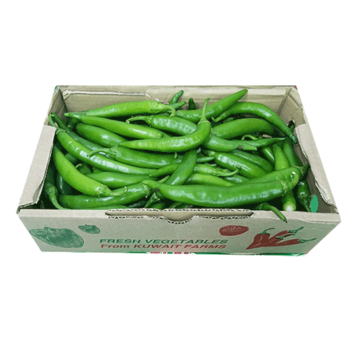 Green Chili Pepper - Kuwait - 1 kg  Box