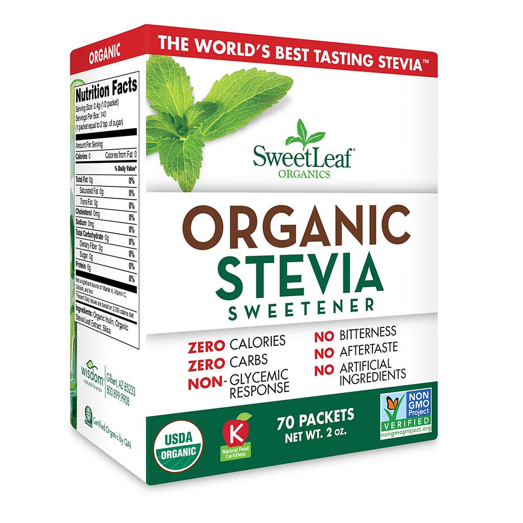 Sweet Leaf Stevia Organic 70 Ct 2oz (60 ml)
