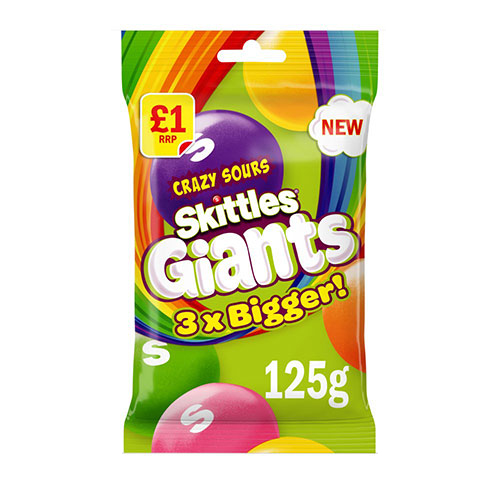 Skittles Giant Candy Sour 125gm
