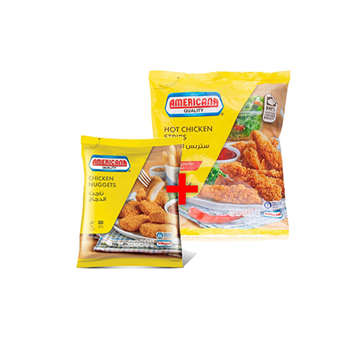 Americana Chicken Zings Fillet 1 Kg+ Chicken Popcorn 750gm Bag